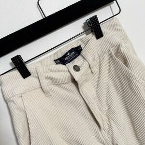 Hollister Pants Womens Beige Ultra High Rise Baggy Cargo Stretch Corduroy W23